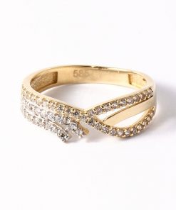 arany női gyűrű cirkón köves