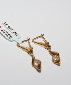 14K ARANY NŐI FÜLBEVALÓ HASZNÁLT