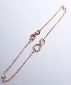 14K VÉGTELEN MINTÁS ARANY KARKÖTŐ 18 CM